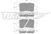 Bremsbelagsatz, Scheibenbremse Hinterachse TOMEX Brakes TX 19-11