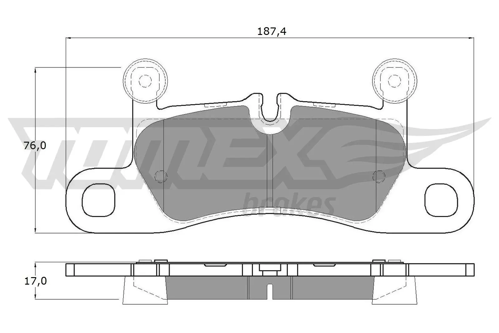 Bremsbelagsatz, Scheibenbremse TOMEX Brakes TX 19-26