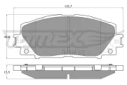 Bremsbelagsatz, Scheibenbremse TOMEX Brakes TX 19-35