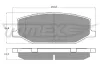 Bremsbelagsatz, Scheibenbremse Vorderachse TOMEX Brakes TX 19-36