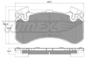 Bremsbelagsatz, Scheibenbremse TOMEX Brakes TX 19-44