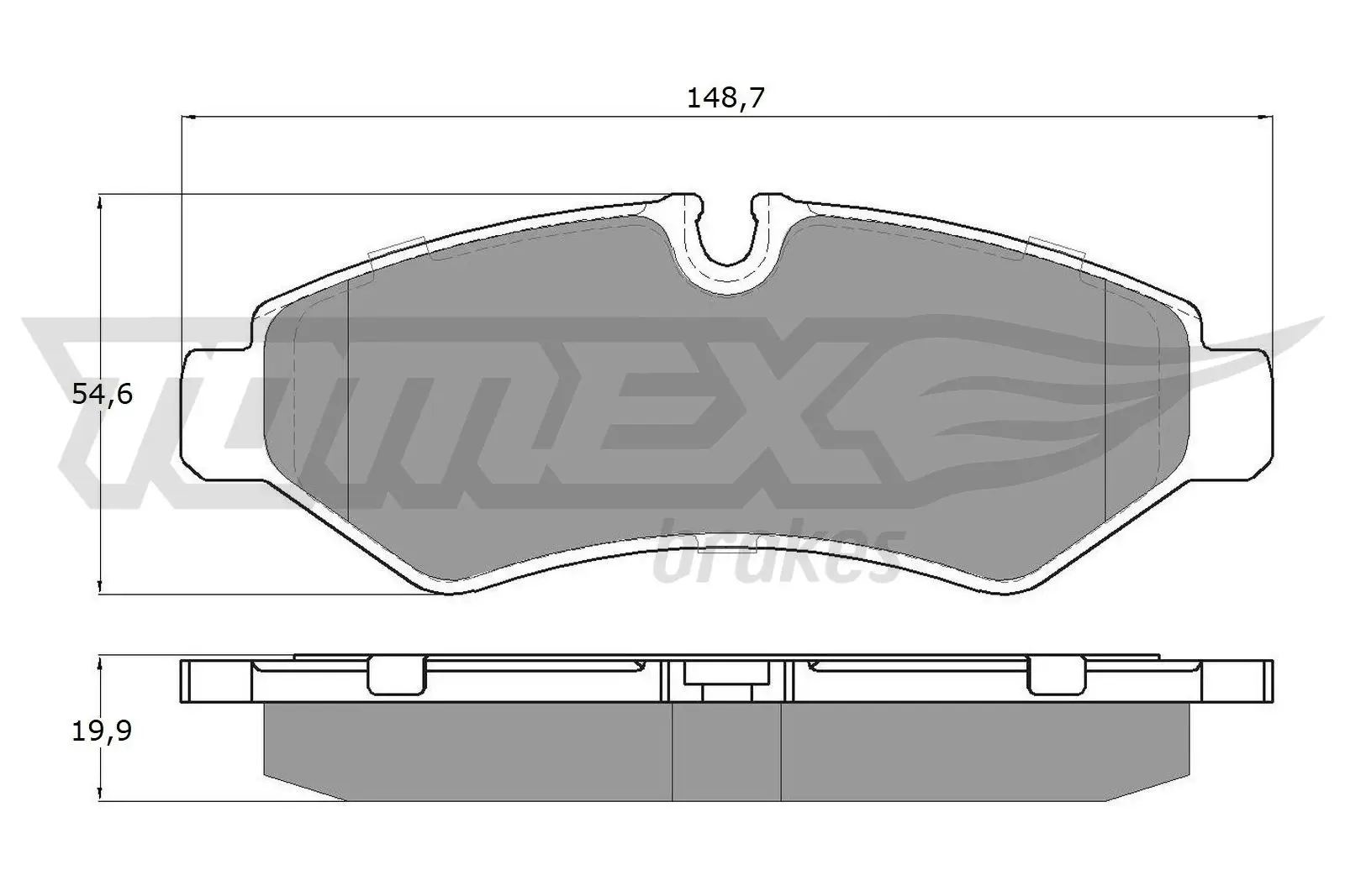 Bremsbelagsatz, Scheibenbremse TOMEX Brakes TX 19-51