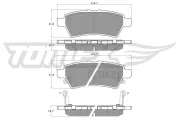 Bremsbelagsatz, Scheibenbremse TOMEX Brakes TX 19-57