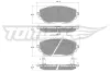 Bremsbelagsatz, Scheibenbremse Vorderachse TOMEX Brakes TX 19-63 Bild Bremsbelagsatz, Scheibenbremse Vorderachse TOMEX Brakes TX 19-63
