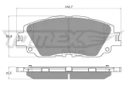 Bremsbelagsatz, Scheibenbremse TOMEX Brakes TX 19-64