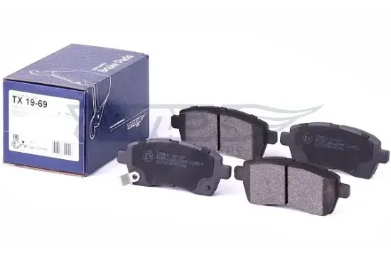 Bremsbelagsatz, Scheibenbremse Vorderachse TOMEX Brakes TX 19-69 Bild Bremsbelagsatz, Scheibenbremse Vorderachse TOMEX Brakes TX 19-69