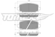 Bremsbelagsatz, Scheibenbremse Hinterachse TOMEX Brakes TX 19-79