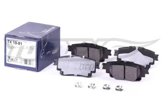 Bremsbelagsatz, Scheibenbremse Hinterachse TOMEX Brakes TX 19-81 Bild Bremsbelagsatz, Scheibenbremse Hinterachse TOMEX Brakes TX 19-81