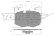 Bremsbelagsatz, Scheibenbremse Vorderachse TOMEX Brakes TX 19-86