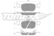 Bremsbelagsatz, Scheibenbremse TOMEX Brakes TX 19-89