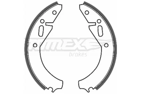 Bremsbackensatz Hinterachse TOMEX Brakes TX 20-07