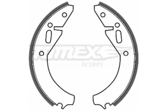 Bremsbackensatz Hinterachse TOMEX Brakes TX 20-07 Bild Bremsbackensatz Hinterachse TOMEX Brakes TX 20-07