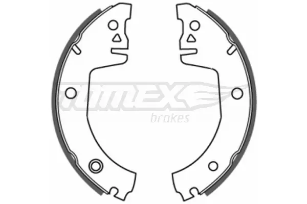 Bremsbackensatz Hinterachse TOMEX Brakes TX 20-08