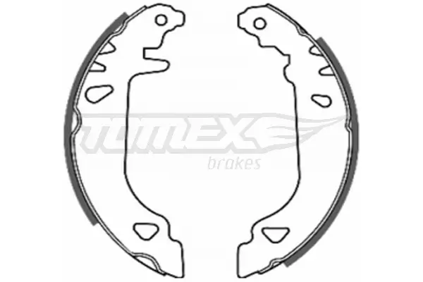 Bremsbackensatz Hinterachse TOMEX Brakes TX 20-19