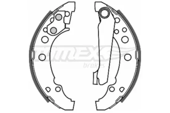 Bremsbackensatz Hinterachse TOMEX Brakes TX 20-23 Bild Bremsbackensatz Hinterachse TOMEX Brakes TX 20-23