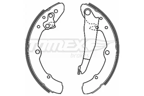 Bremsbackensatz TOMEX Brakes TX 20-25