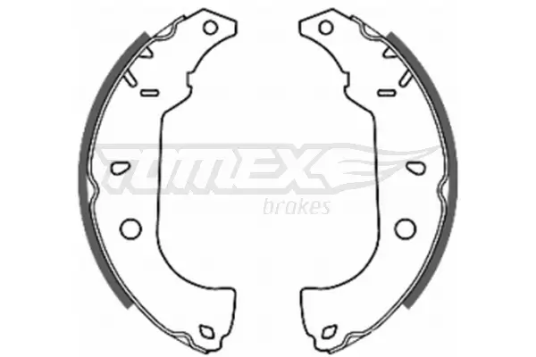 Bremsbackensatz Hinterachse TOMEX Brakes TX 20-26