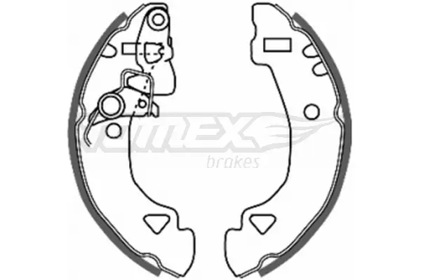 Bremsbackensatz Hinterachse TOMEX Brakes TX 20-27