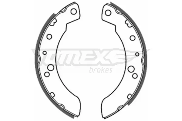 Bremsbackensatz Hinterachse TOMEX Brakes TX 20-33