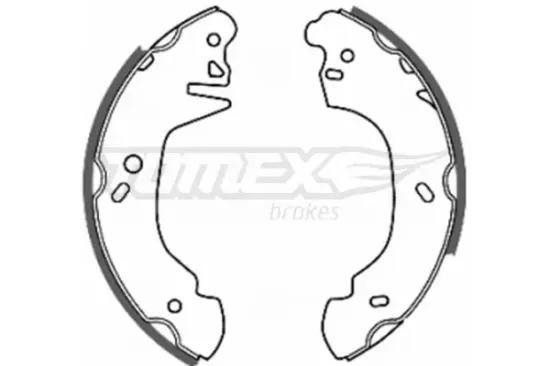 Bremsbackensatz Hinterachse TOMEX Brakes TX 20-34 Bild Bremsbackensatz Hinterachse TOMEX Brakes TX 20-34