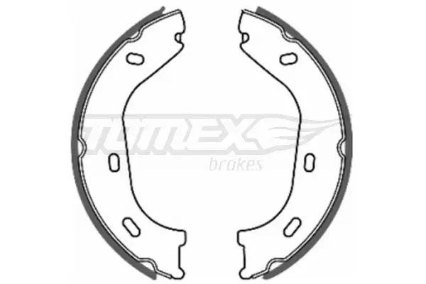 Bremsbackensatz Hinterachse TOMEX Brakes TX 20-36