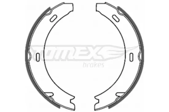 Bremsbackensatz Hinterachse TOMEX Brakes TX 20-37 Bild Bremsbackensatz Hinterachse TOMEX Brakes TX 20-37