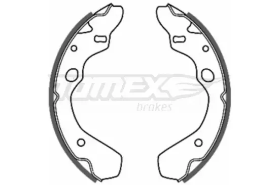 Bremsbackensatz Hinterachse TOMEX Brakes TX 20-38 Bild Bremsbackensatz Hinterachse TOMEX Brakes TX 20-38