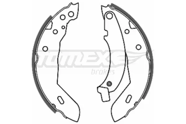 Bremsbackensatz Hinterachse TOMEX Brakes TX 20-40