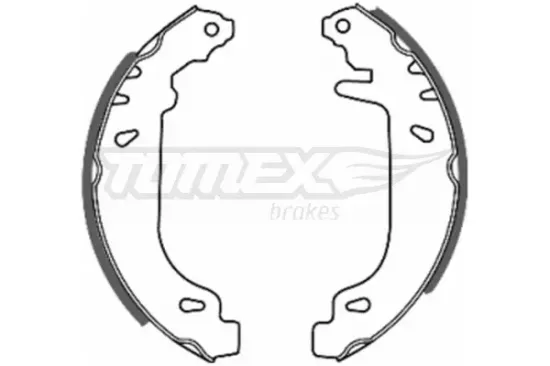 Bremsbackensatz Hinterachse TOMEX Brakes TX 20-41 Bild Bremsbackensatz Hinterachse TOMEX Brakes TX 20-41