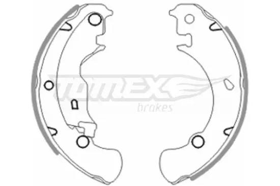 Bremsbackensatz Hinterachse TOMEX Brakes TX 20-42 Bild Bremsbackensatz Hinterachse TOMEX Brakes TX 20-42