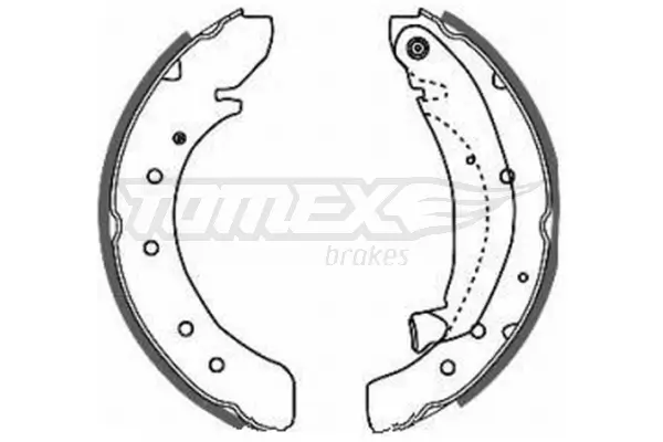 Bremsbackensatz TOMEX Brakes TX 20-50