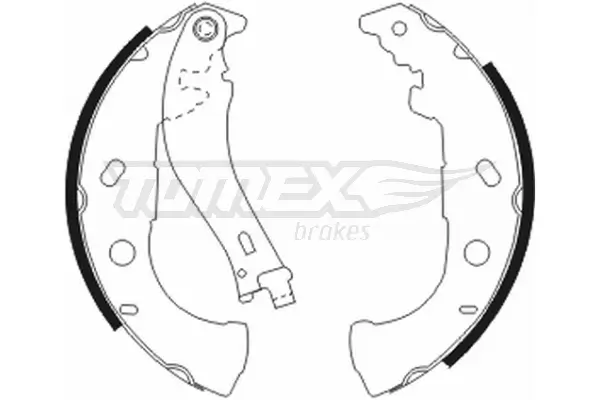 Bremsbackensatz Hinterachse TOMEX Brakes TX 20-52