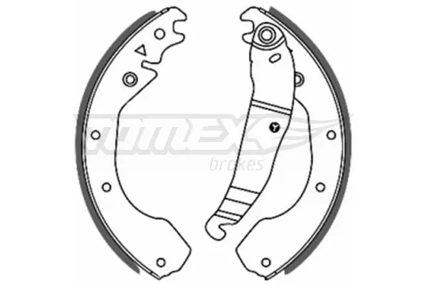 Bremsbackensatz Hinterachse TOMEX Brakes TX 20-56
