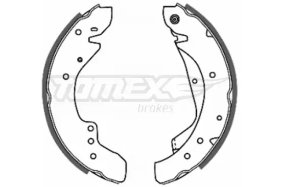 Bremsbackensatz Hinterachse TOMEX Brakes TX 20-59 Bild Bremsbackensatz Hinterachse TOMEX Brakes TX 20-59