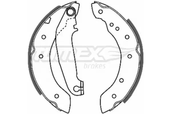 Bremsbackensatz Hinterachse TOMEX Brakes TX 20-65