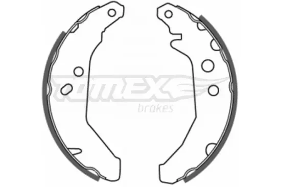 Bremsbackensatz Hinterachse TOMEX Brakes TX 20-66 Bild Bremsbackensatz Hinterachse TOMEX Brakes TX 20-66