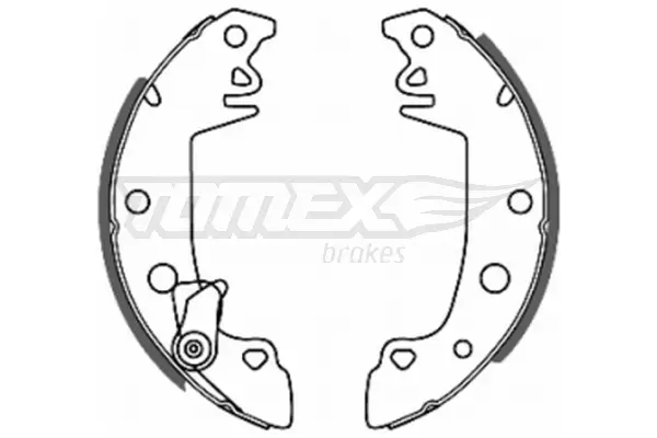 Bremsbackensatz Hinterachse TOMEX Brakes TX 20-68