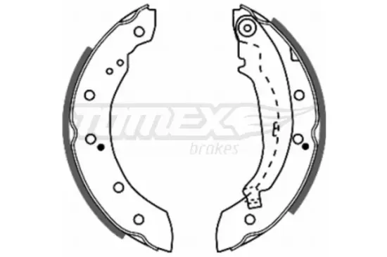 Bremsbackensatz Hinterachse TOMEX Brakes TX 20-72 Bild Bremsbackensatz Hinterachse TOMEX Brakes TX 20-72