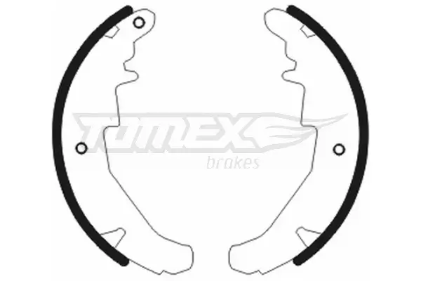 Bremsbackensatz Hinterachse TOMEX Brakes TX 20-76
