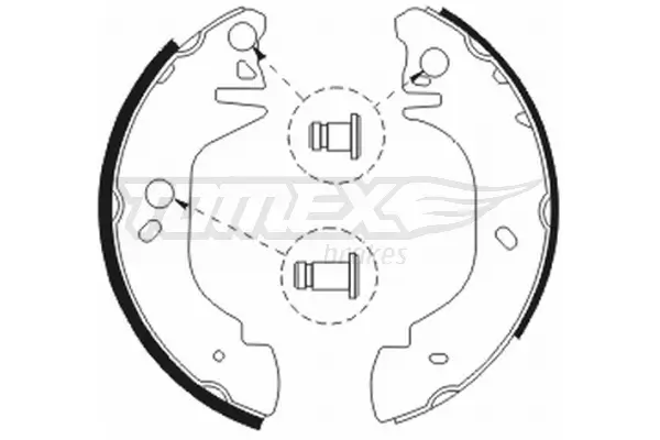 Bremsbackensatz TOMEX Brakes TX 20-81