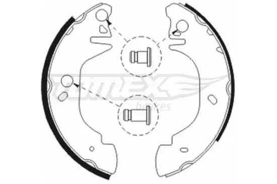 Bremsbackensatz TOMEX Brakes TX 20-81 Bild Bremsbackensatz TOMEX Brakes TX 20-81