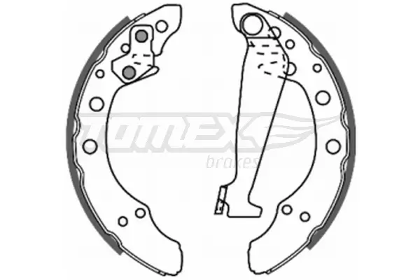 Bremsbackensatz Hinterachse TOMEX Brakes TX 20-86