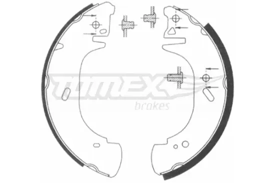 Bremsbackensatz TOMEX Brakes TX 20-89 Bild Bremsbackensatz TOMEX Brakes TX 20-89