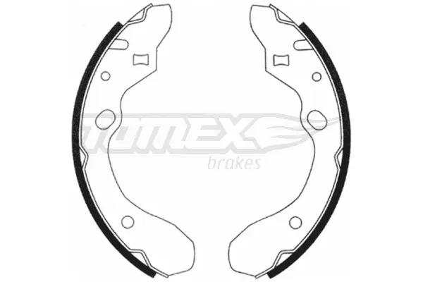 Bremsbackensatz Hinterachse TOMEX Brakes TX 20-91