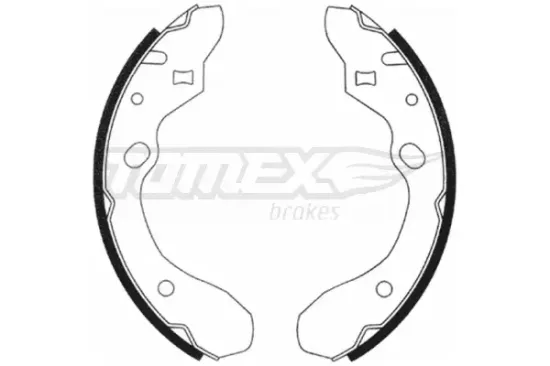 Bremsbackensatz Hinterachse TOMEX Brakes TX 20-91 Bild Bremsbackensatz Hinterachse TOMEX Brakes TX 20-91