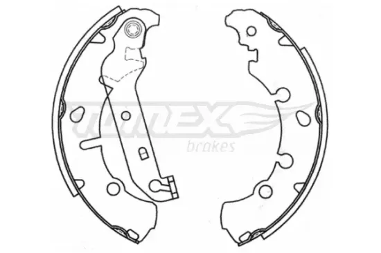 Bremsbackensatz Hinterachse TOMEX Brakes TX 20-93 Bild Bremsbackensatz Hinterachse TOMEX Brakes TX 20-93