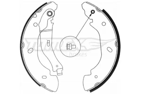 Bremsbackensatz Hinterachse TOMEX Brakes TX 20-94