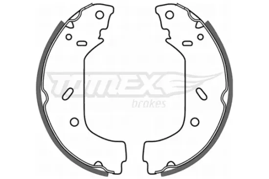 Bremsbackensatz Hinterachse TOMEX Brakes TX 20-98 Bild Bremsbackensatz Hinterachse TOMEX Brakes TX 20-98