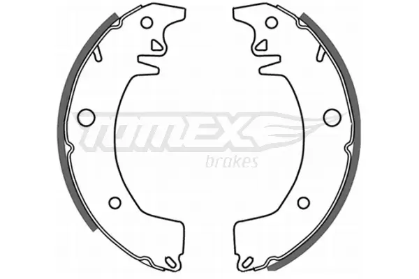 Bremsbackensatz TOMEX Brakes TX 21-03