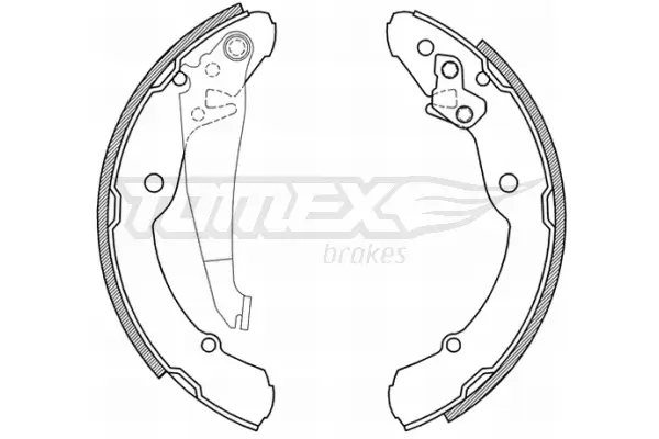 Bremsbackensatz TOMEX Brakes TX 21-04